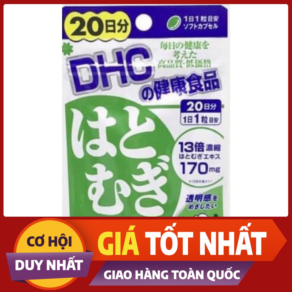 Viên uống Trắng Da DHC Nhật Bản Adlay Extract ( gói 20 ngày)