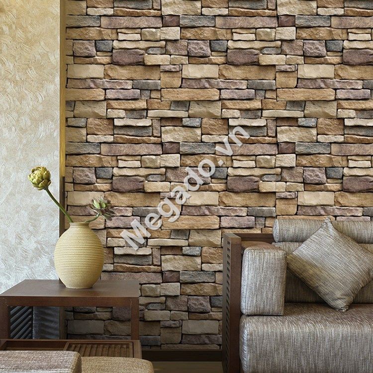 Giấy dán tường giả đá C0001