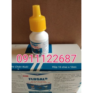 Dung dịch Flosal D cho gà đá,trị sưng phù đầu