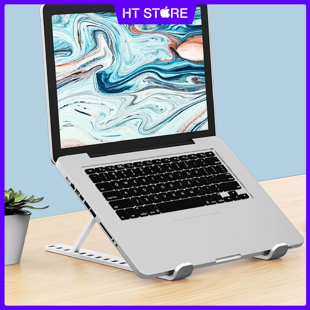 Giá đỡ Laptop, Macbook, iPad N3 Nâng Cấp nhôm điều chỉnh độ cao theo yêu cầu, gấp xếp tiện lợi,đế tản nhiệt Laptop