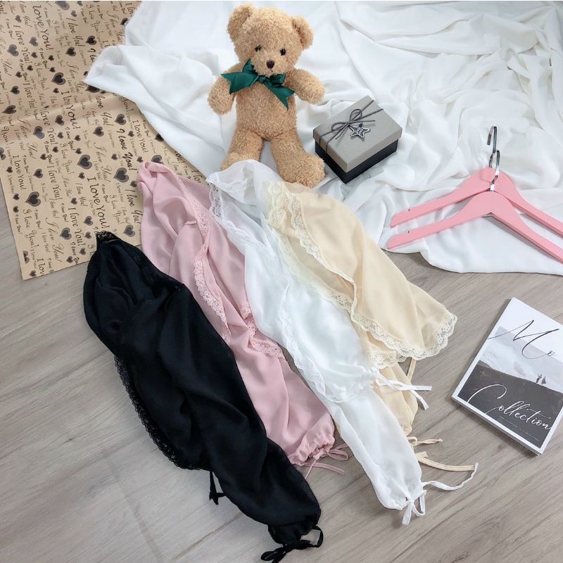 Áo khoác voan lửng vải cực đẹp