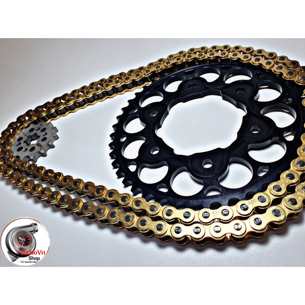 Sên 10 ly DID 428HD Vàng 130 mắt chính hãng.