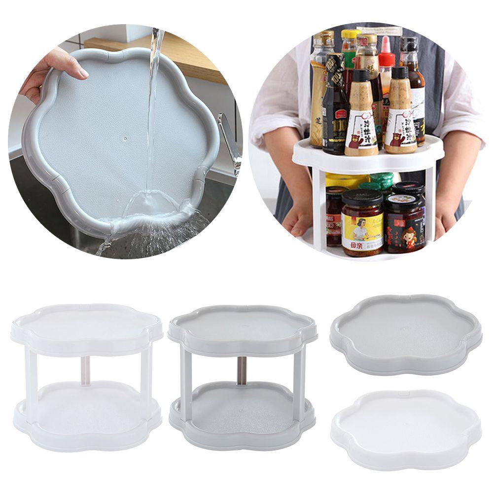 LONTIME Giá Lưu Trữ Có Thể Xoay 360 Độ Mới° Giá Đỡ Trưng Bày Đồ Dùng Nhà Bếp Tiện Dụng