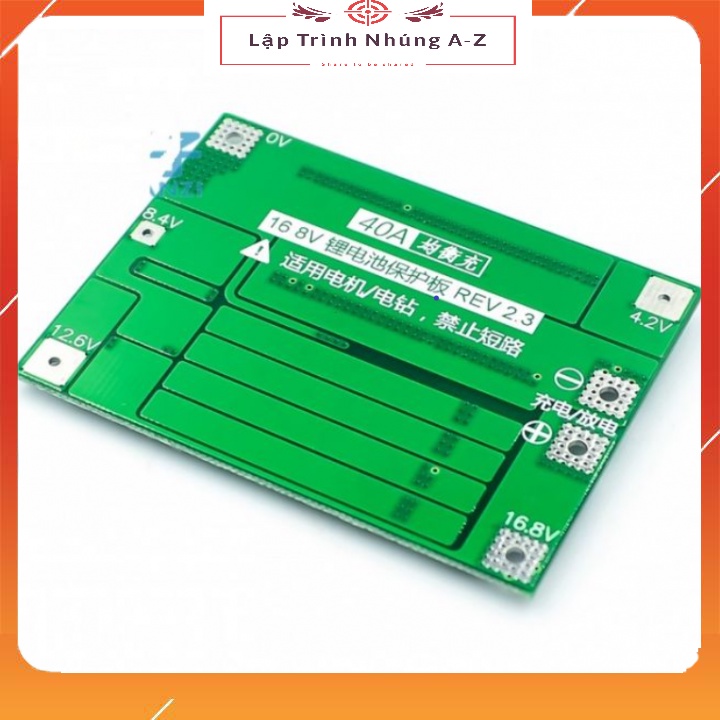 [Lập Trình Nhúng A-Z][149] Bảng Mạch Bảo Vệ Pin Lithium 4S 40A 18650 BMS