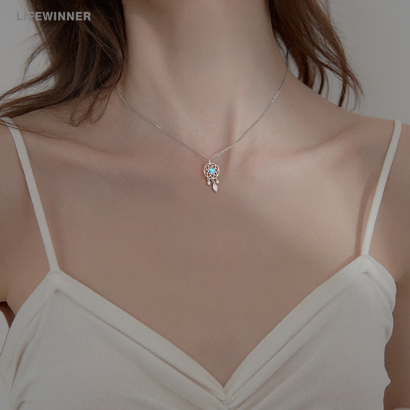 Vòng cổ Hình Dreamcatcher Đính Đá Thời Trang Hàn Quốc Sang Trọng Cho Nữ