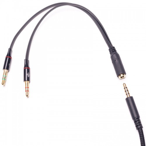 Cáp Gộp Loa, Dây Cáp Gộp Dây Loa 2 Vào 1 Audio Và Mic 3.5mm Loại Tốt.Jack Gộp Tai Nghe 3.5 Bọc Chống Đứt.Homecomputer