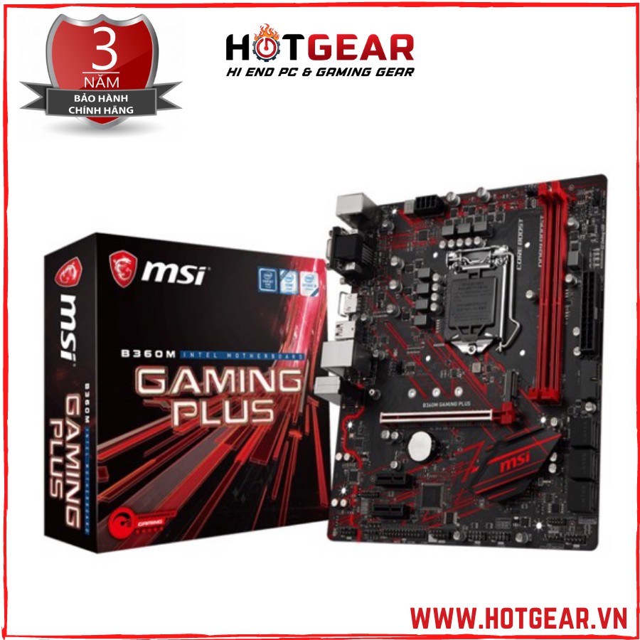 Bo mạch chủ MSI B360M Gaming Plus LGA1151v2