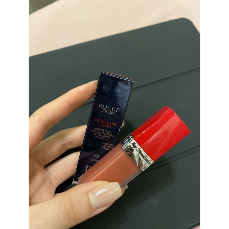 [ẢNH THẬT] Son kem Dior Ultra Care Rouge Liquid màu 808 Caress