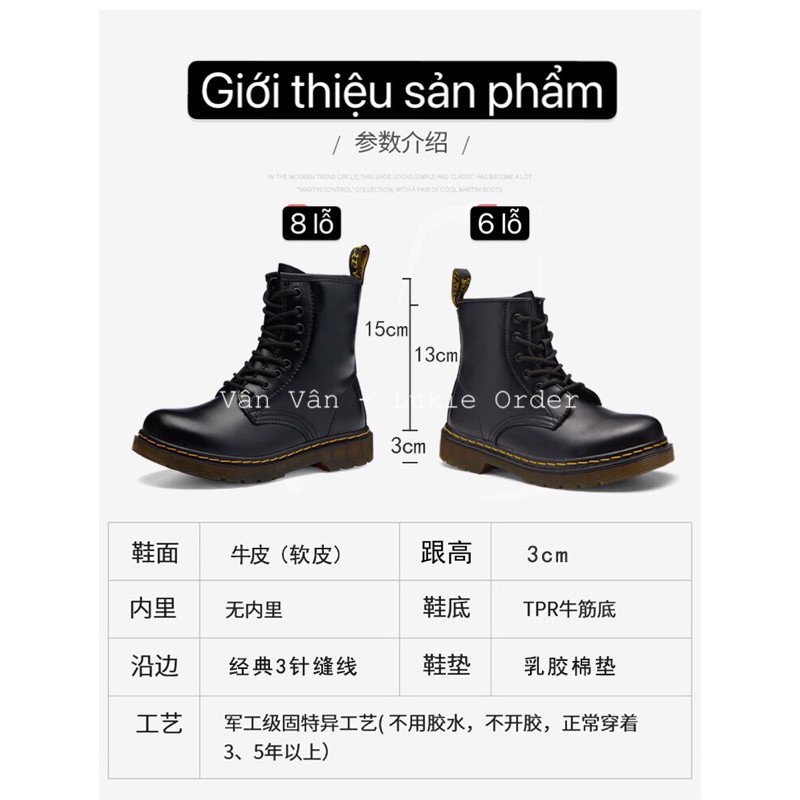 [LUKIE - ORDER] Boot nam Martin (Ảnh thật shop chụp) | BigBuy360 - bigbuy360.vn