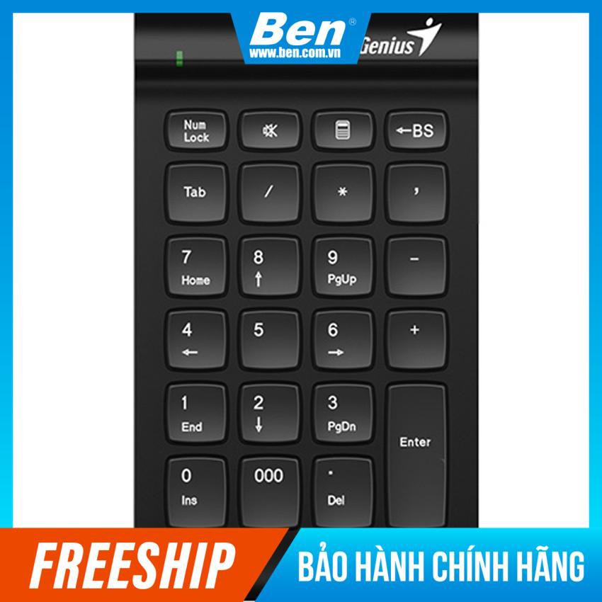 Bàn Phím Số Genius I130 Numpad - Sử dụng cho Desktop PC /Laptop, Kết nối USB - Bảo hành 12 tháng