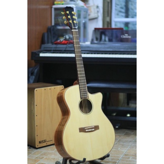 đàn guitar acoustic gỗ điệp cao cấp tặng full phụ kiện