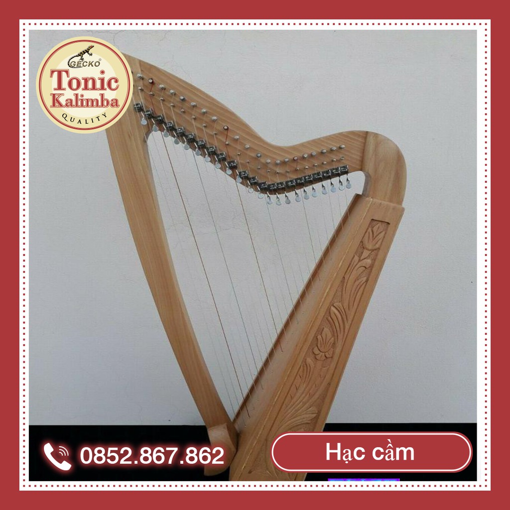 Đàn Lyre Harp đàn hạc thủ công Tặng phụ kiện giáo trình bảo hành thân đàn 10 năm tặng đàn kalimba 17 phím KATENE-W01032