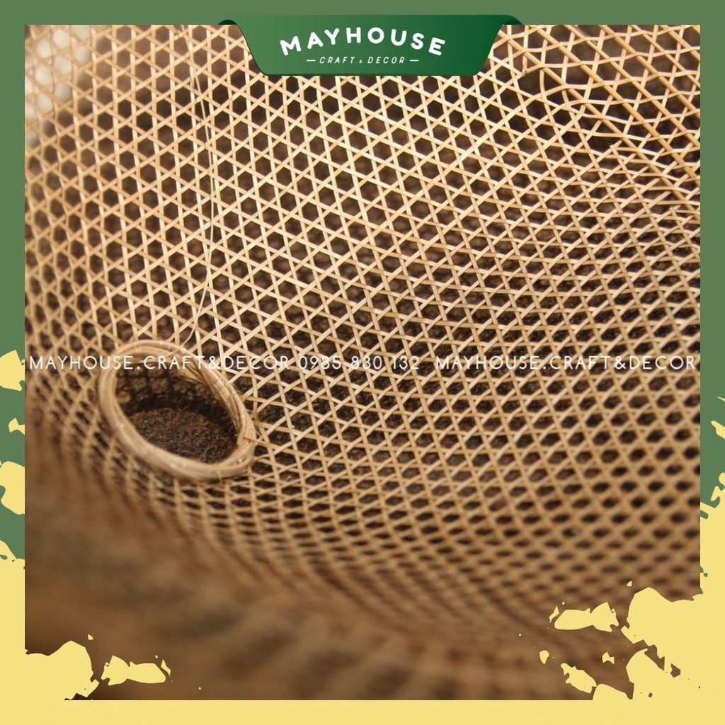 Đèn thả trần mây tre MAYHOUSE CRAFT&DECOR trang trí sân vườn, decor chụp ảnh