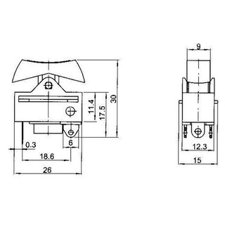 Công Tắc Máy Sấy Tóc 10A-250V