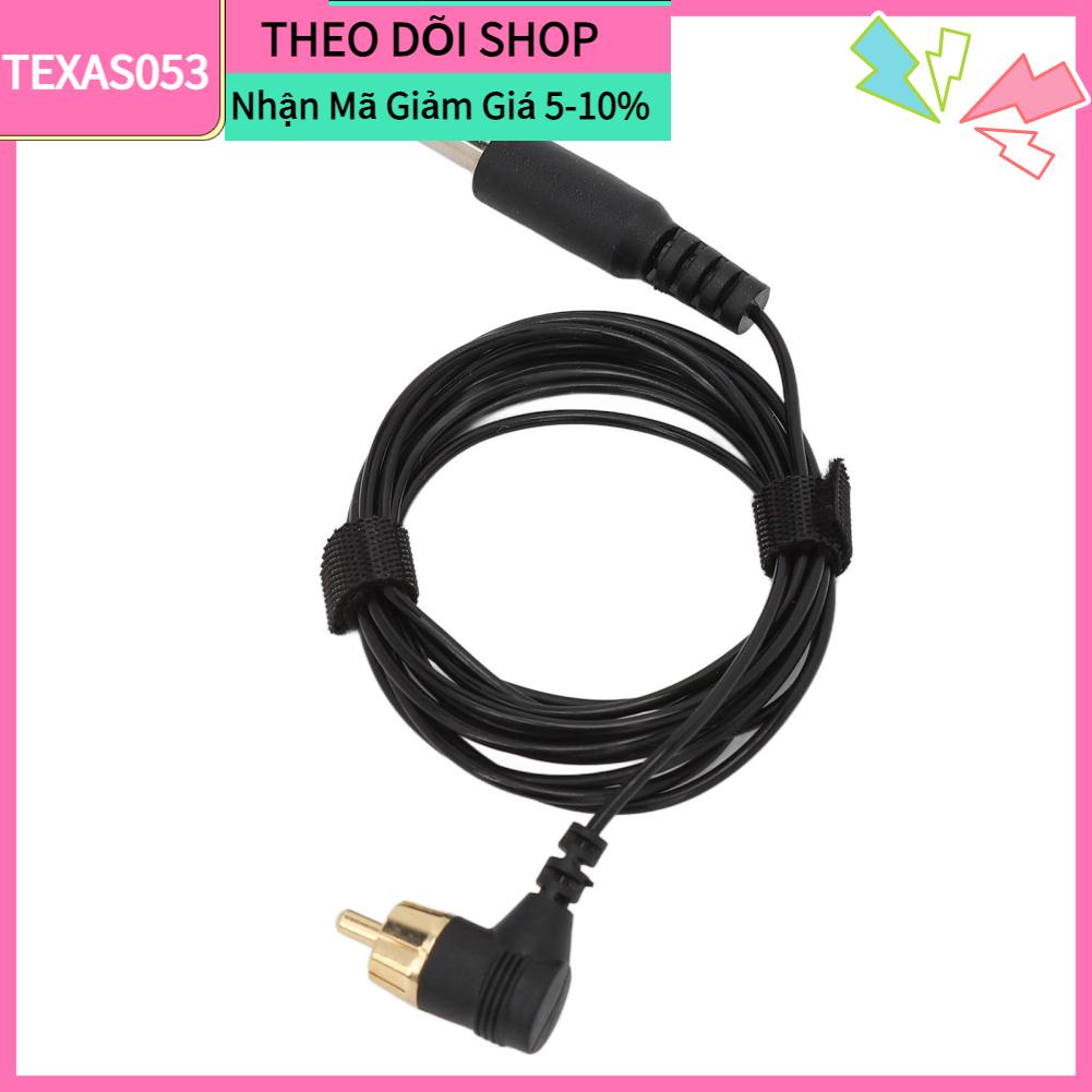Texas053 Máy xăm RCA Dây móc hợp kim đồng PVC 2m 6.3mm đầu nam Phù cho thiết bị Giao diện