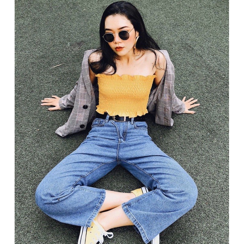 Áo Ống Nhún Siêu Phẩm Hàng Chuẩn Ulzzang