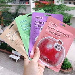[Combo 5 nạ ngẫu nhiên] Mặt nạ hoa quả RAINBOW fruit farm mask pack