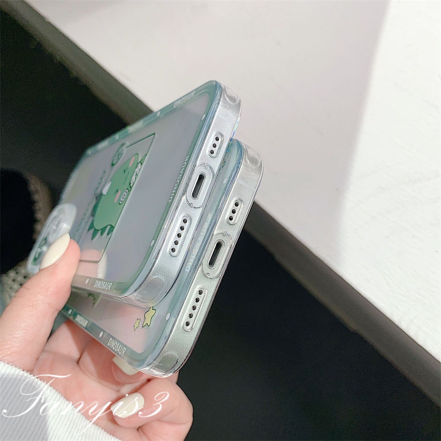 Ốp Điện Thoại TPU Mềm Trong Suốt Hình Khủng Long Cho iPhone 14 13 12 11 Pro Max XS Max XR X XS 8 7 6s 6 Plus SE 2020