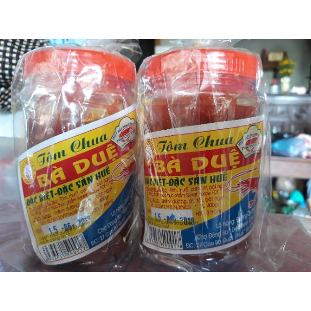 Tôm chua Bà Duệ 400g (nguyên con) siêu ngon 💙Đặc sản Huế💙