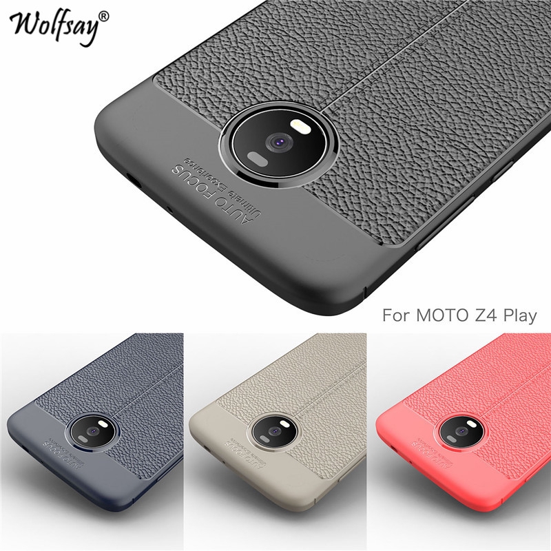 Ốp lưng điện thoại bằng cao su sang trọng dành cho Motorola Moto Z4 Play