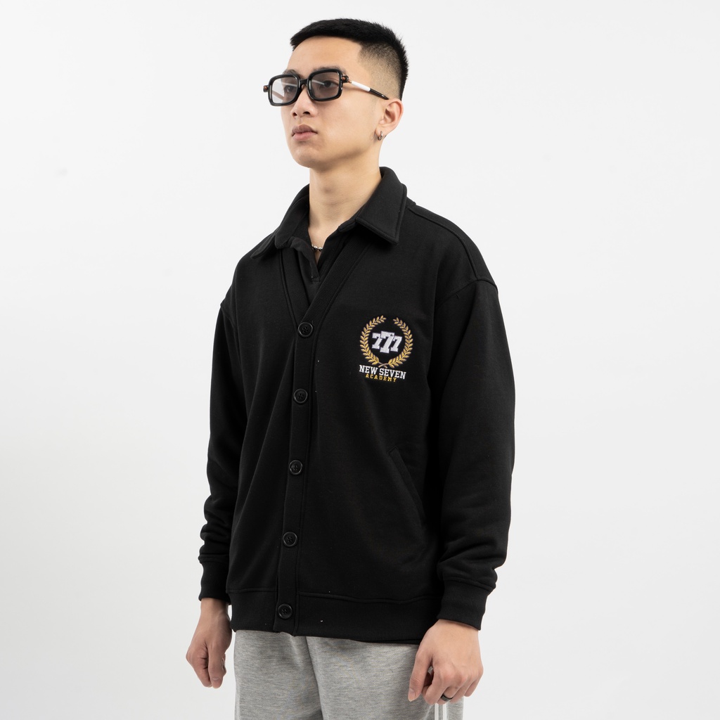 Áo Khoác Cardigan N7 Newseven ACADEMY basic nam nữ form rộng Local Brand