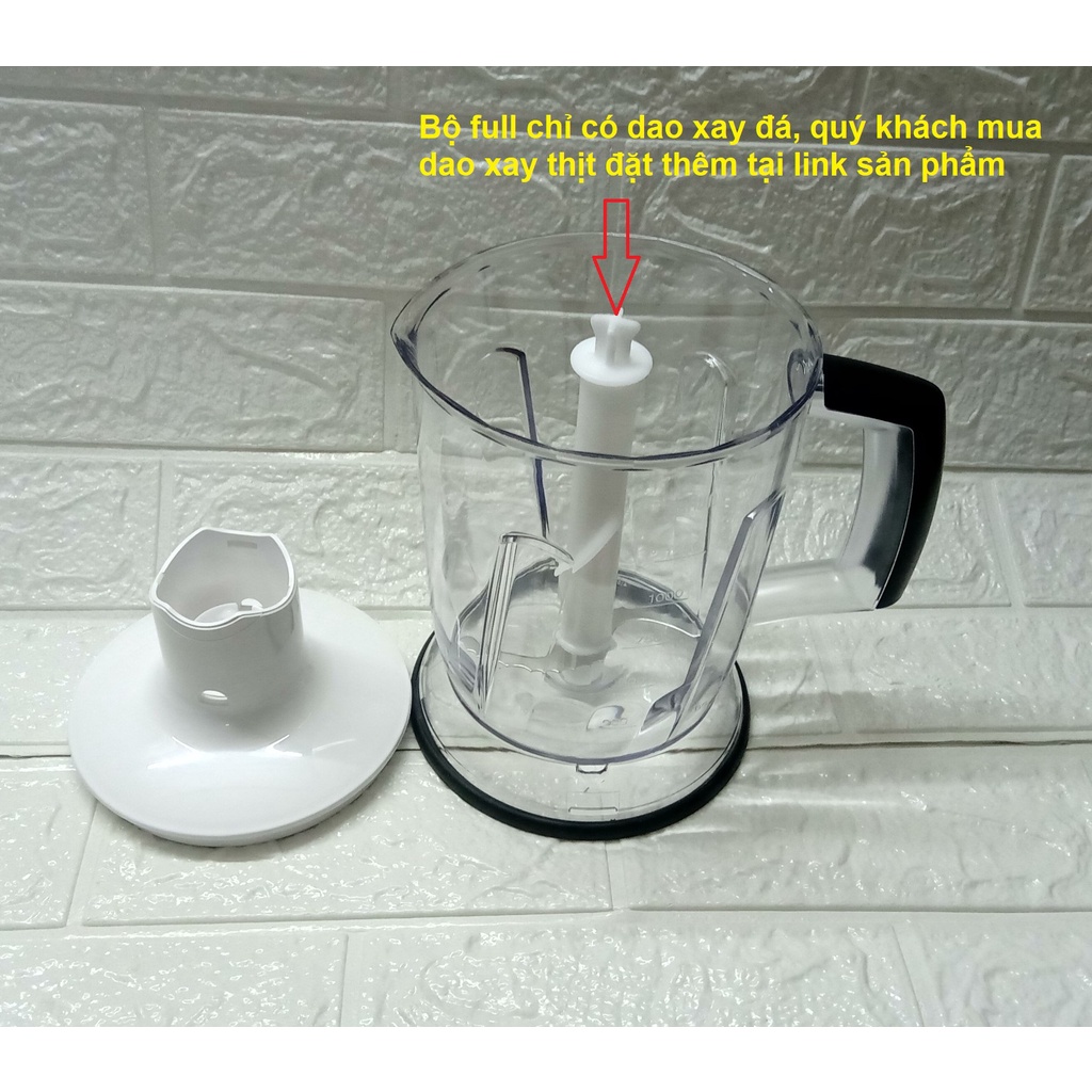 Phụ kiện cối xay sinh tố BC 1.25L cho máy xay Braun MQ5245 MQ5045 MQ545 MQ3045 và các model khác