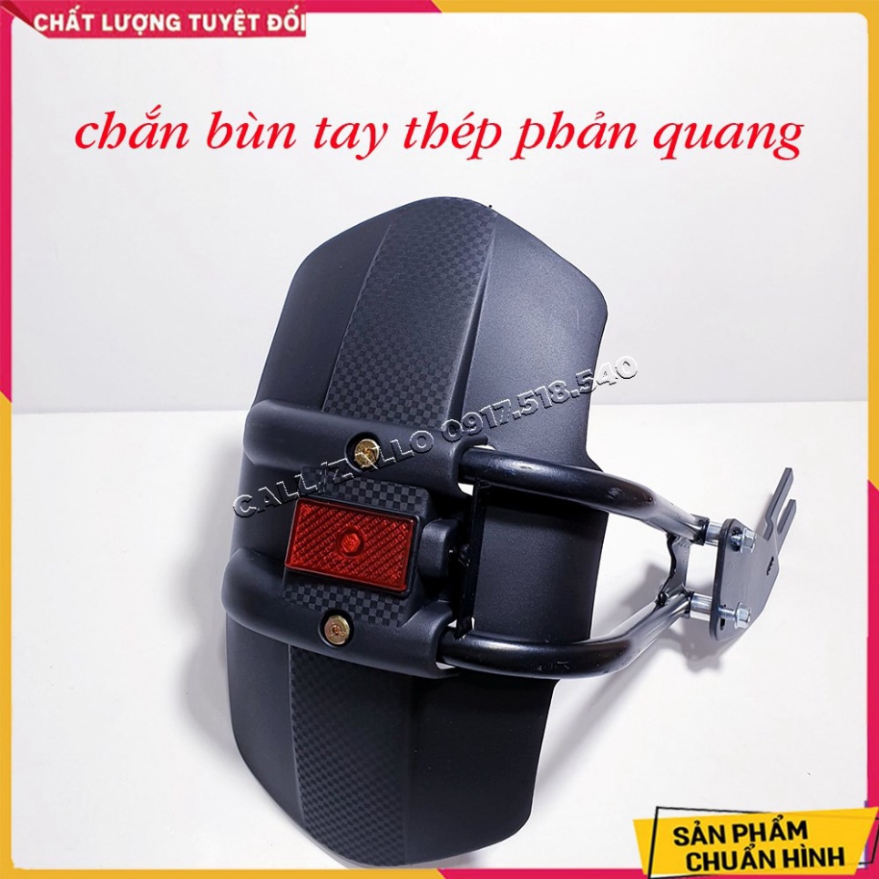 CHẮN BÙN TAY THÉP V2 PHẢN QUANG GẮN EXCITER, WINNER, PKL, PNL Ảnh thật Sp