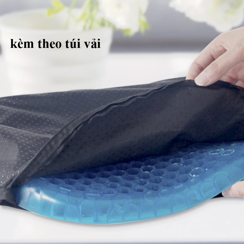 Đệm Gel Lót Ghế Văn Phòng, Lót yên xe máy xe ô tô Thoáng Khí Siêu mềm