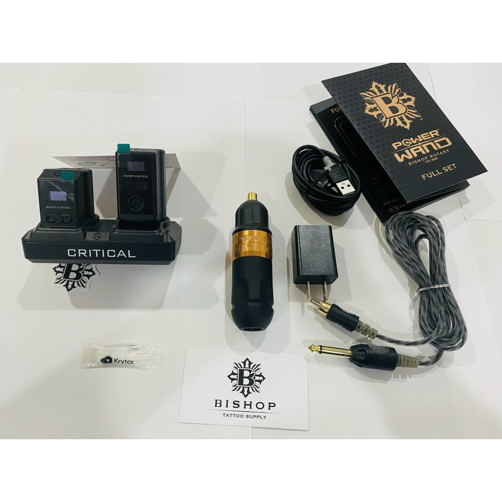 Máy xăm Bishop wand combo 2pin Critical