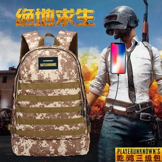Balo PUBG Mẫu Lớn 3 Ngăn , Chống Nước Cực Tốt , Kèm Cổng Sạc USB , Hàng Chuẩn Siêu Bền