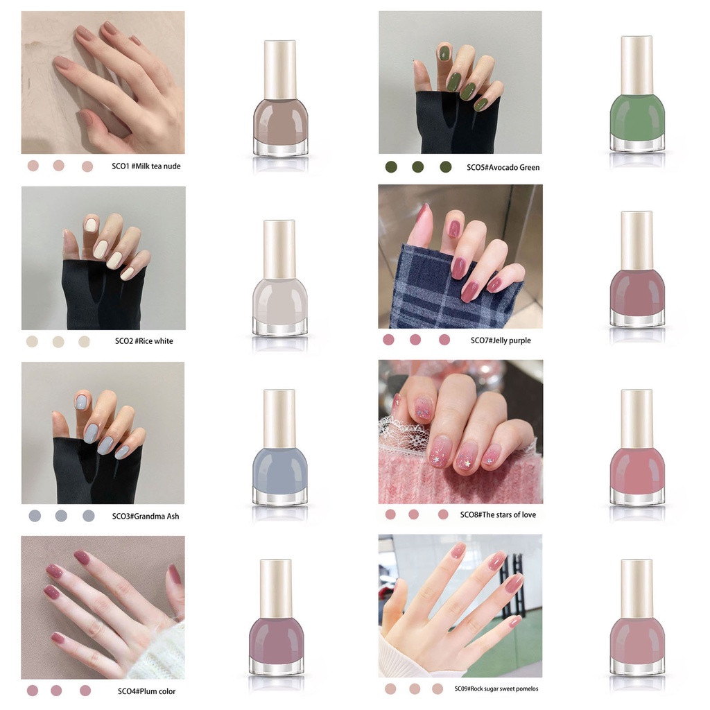 Sơn Móng Tay Dạng Lột Mau Khô Lâu Trôi Trang Điểm Làm Đẹp