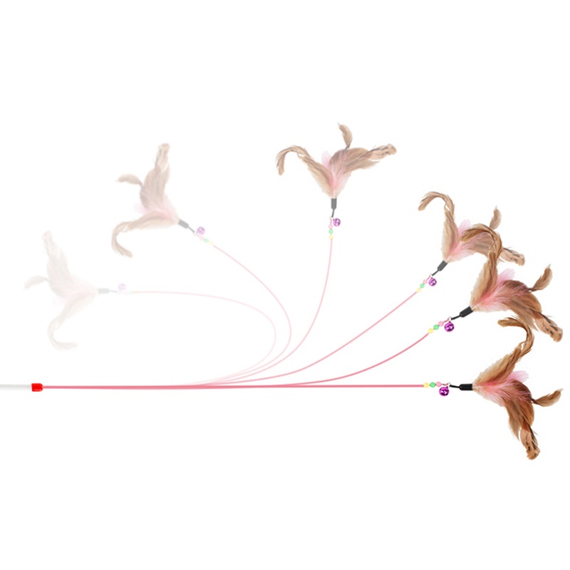 Gậy lông vũ vui nhộn cho chơi với mèo