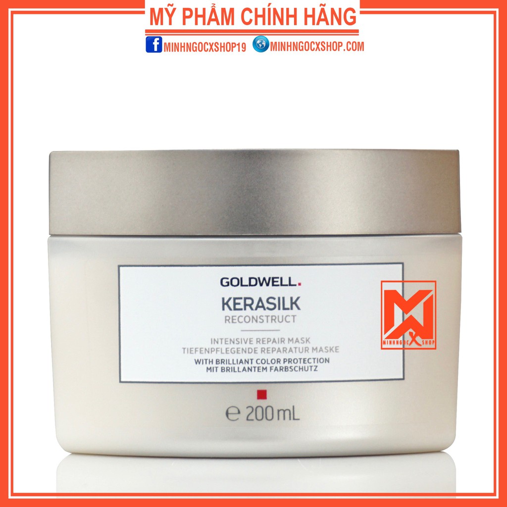 Dầu gội xả hấp siêu phục hồi GOLDWELL KERASILK RECONSTRUCT 200 - 250ml chính hãng