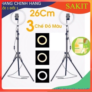 ĐÈN LED LIVESTREAM 26CM (ZD666) - TẶNG KÈM CÓC SẠC CHO ĐÈN ((Full chân Đỡ sắt & kẹp điện thoại)