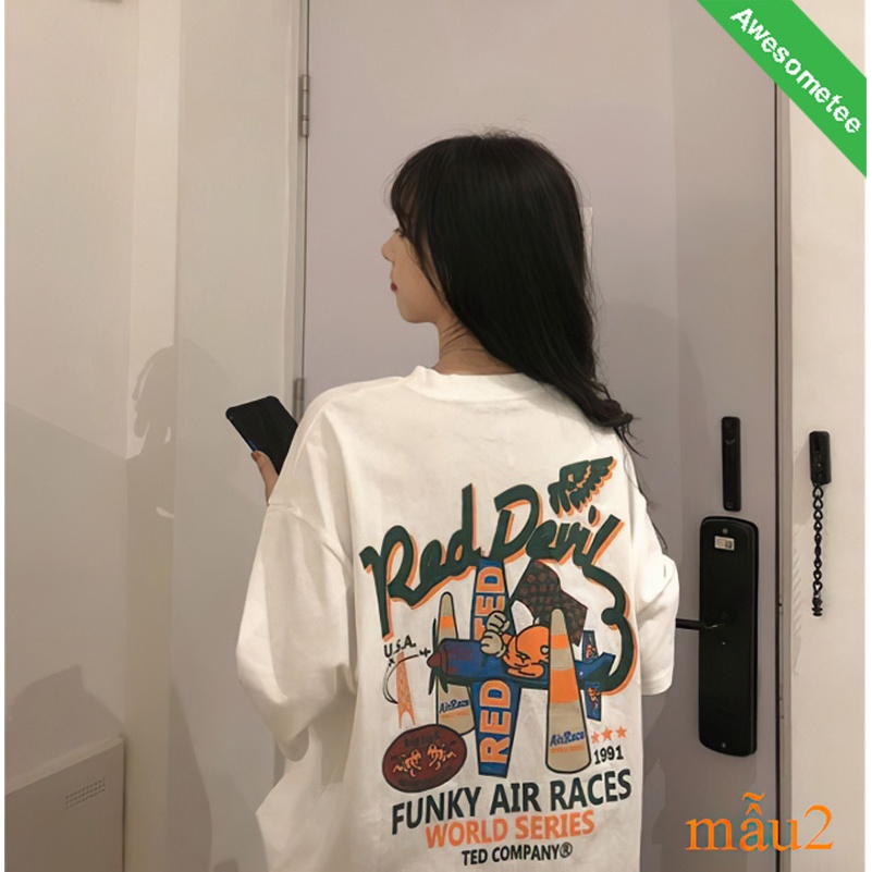 Áo thun tay lỡ Unisex Awesometee, áo phông form rộng ATL Anime BST3