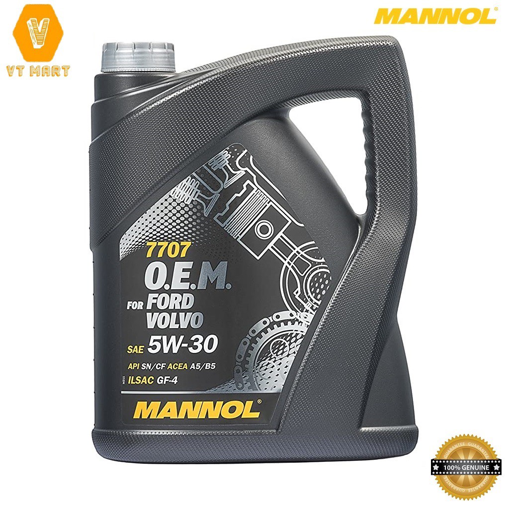 [Cao Cấp] Nhớt MANNOL 7707 O.E.M Cho Xe Ford, Volvo 5W-30 SN A5/B5 – 4L, Hàng Đức Chính Hãng – VTMART-NHẬP KHẨU TỪ ĐỨC