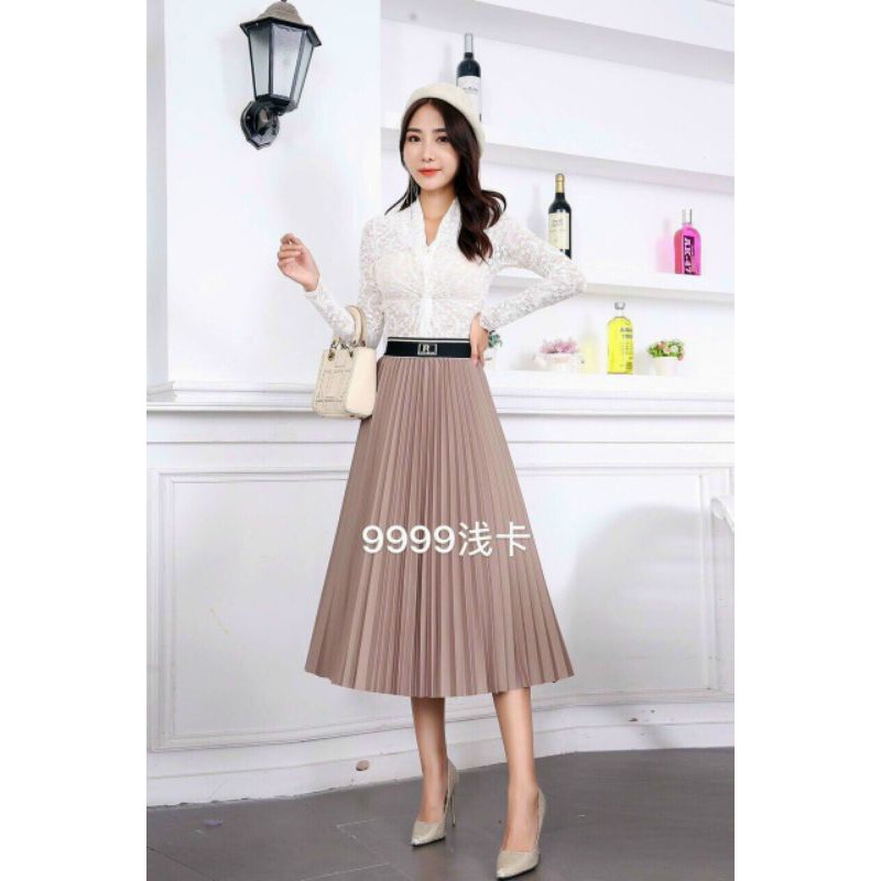 [Mã WASTUP giảm 10% tối đa 30K đơn 99K] Chân váy dập ly cạp chữ hàng QCL1 | BigBuy360 - bigbuy360.vn