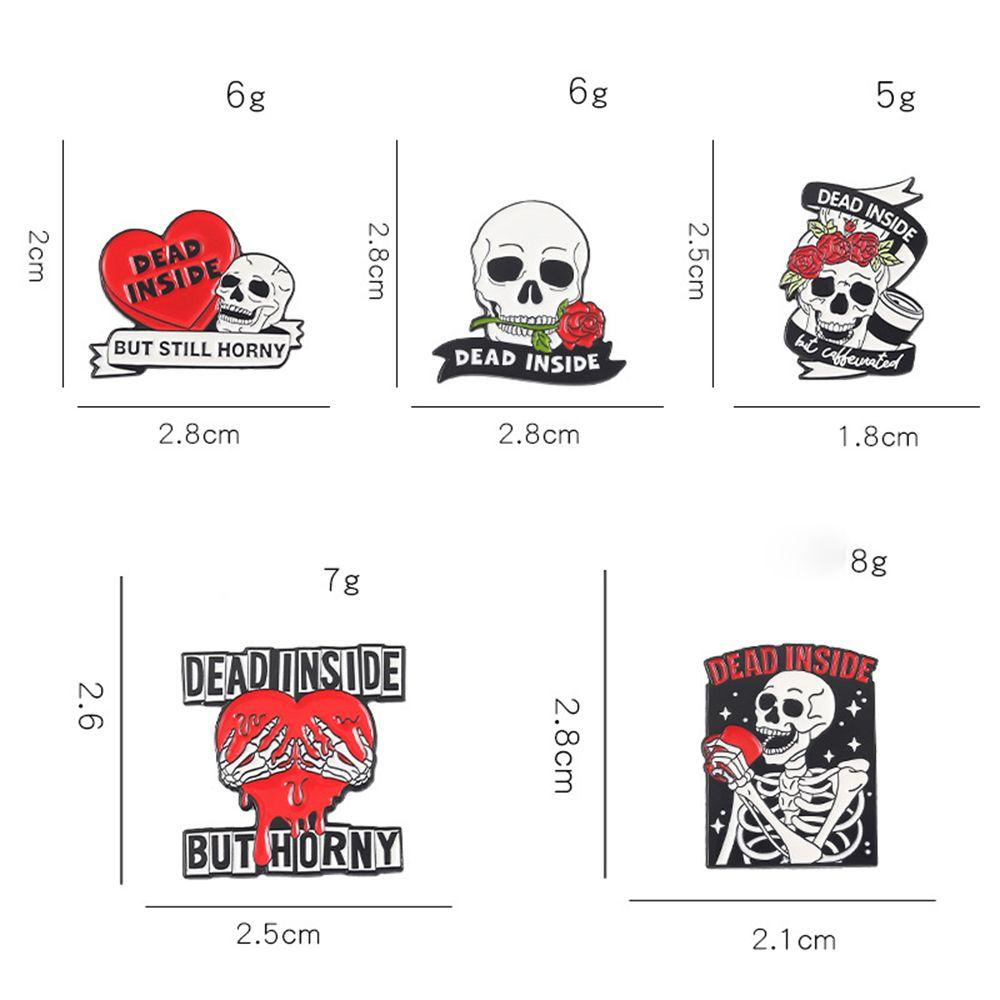 Ghim Cài Áo Hình Đầu Lâu Phong Cách Gothic Thời Trang Cho Nam Và Nữ