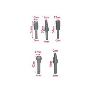 Bộ 5 mũi phay mài cắt gỗ lũa đa năng