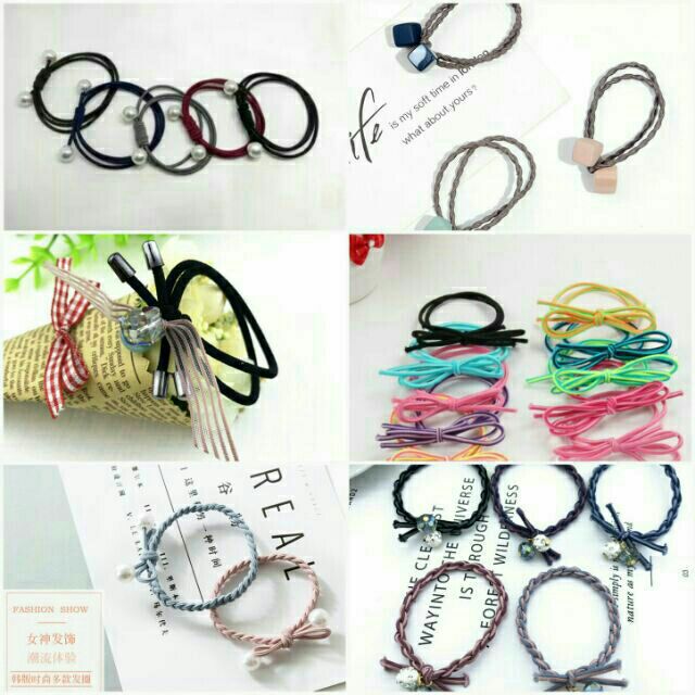 1k Dây buộc tóc 1 cái