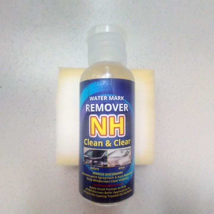 TẨY Ố KÍNH SẠCH VÀ TRONG CHUYÊN DỤNG CHO XE Ô TÔ NH, 50ml (Water Mark Remover NH clean & clear, 50ml)