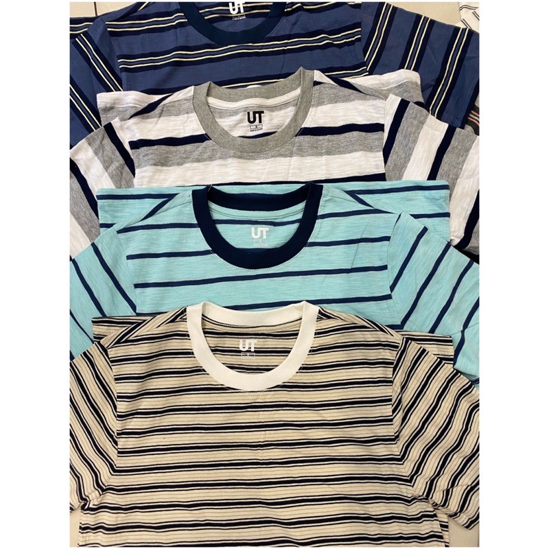 (bảng màu sọc) Áo Thun Unisex Xuất