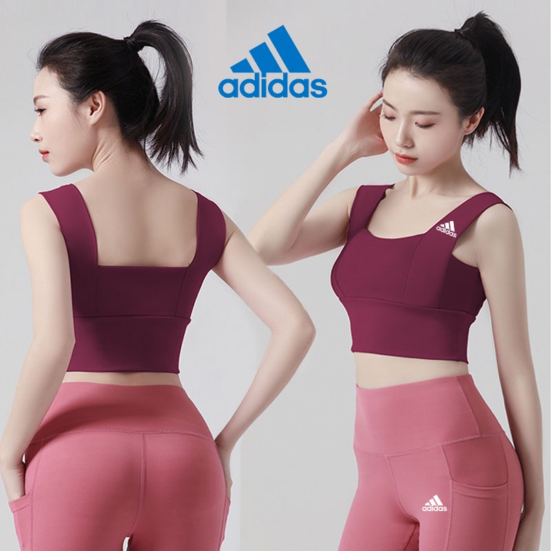 Adidas Áo bra Thể Thao Không Đường May Có Đệm Mút Nâng Ngực Dành Cho Nữ