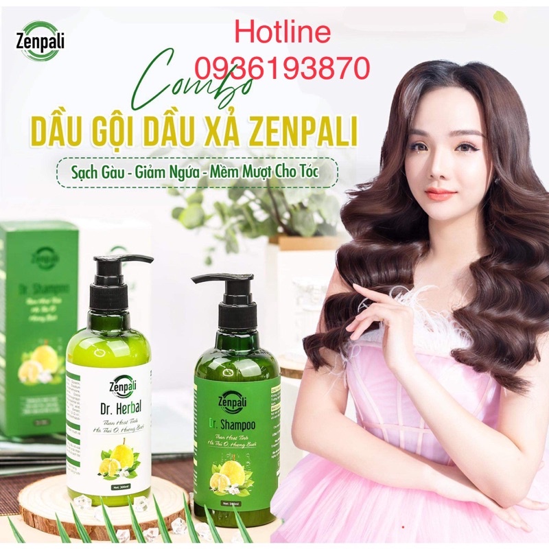 COBO GỘI XẢ Zenpali Dr Shampoo và  Dr Herbal  [CHÍNH HÃNG] ❤️ Giúp tóc chắc khoẻ giảm rụng