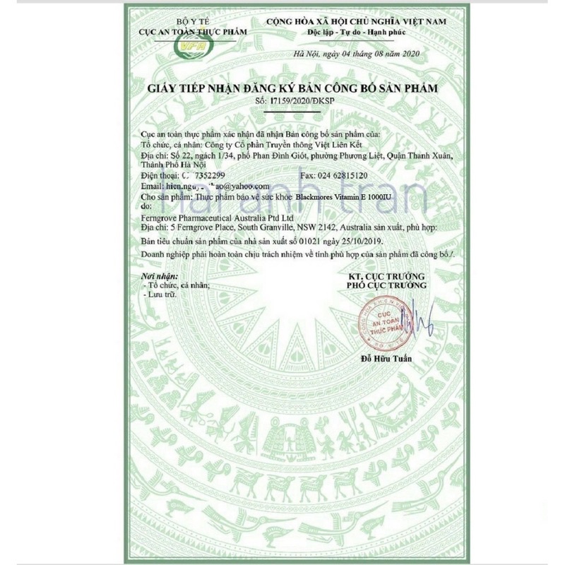 [30v/100v] Viên uống Vitamin E Blackmores 1000IU Úc