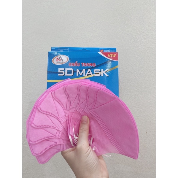 Sỉ 10 hộp (gồm 100 cái) khẩu trang 5D Nam Anh