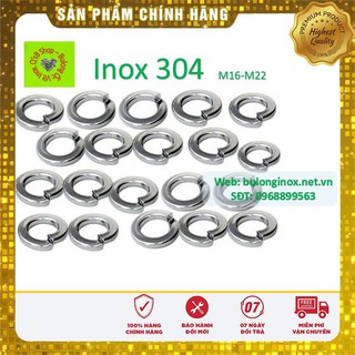 Long đen vênh inox size M16- M22 , đệm kênh inox, inox 304