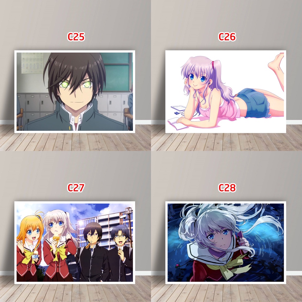 Tấm Postcard Cao Cấp Anime Charlotte