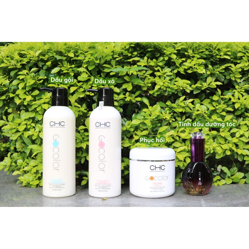 Combo Gội xả hấp phục hồi CHC  - Hàn Quốc ( tặng kèm tinh dầu và mũ ủ tóc)