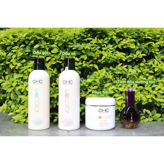Combo Gội xả hấp phục hồi CHC  - Hàn Quốc ( tặng kèm tinh dầu và mũ ủ tóc)
